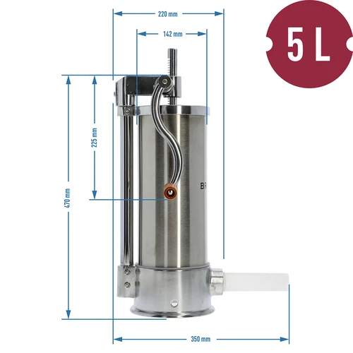 Pystysuora täyttölaite 5kg - 10