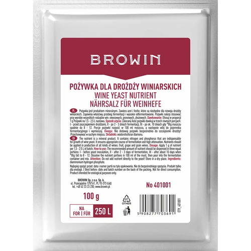 Ravinne viinihiivalle, 100 g  - 1 