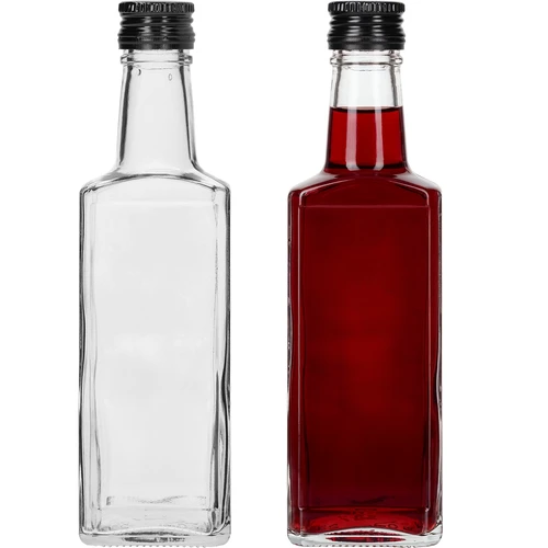 Receptura-pullo 250 ml, musta kierrekorkki, 1 kpl - 3