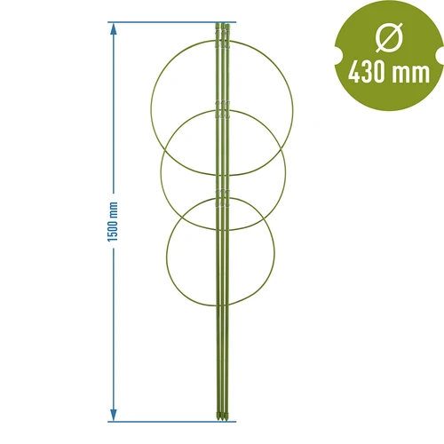 Rengastuki kasveille 3 rengasta 1,5m - 2