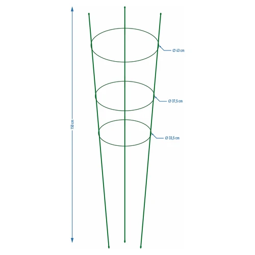 Rengastuki kasveille 3 rengasta 1,5m - 2
