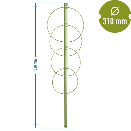 Rengastuki kasveille 4 rengasta 1m - 2