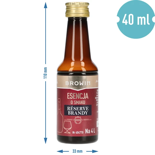 Reserve Brandy -makuesanssi, 40 ml, 4 litraa varten - 7