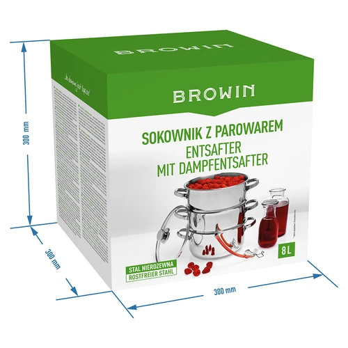 Ruostumaton teräsmehuprässi 8 L - 9