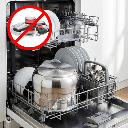 Ruostumattomasta teräksestä valmistettu painekattila, 6 L - 9