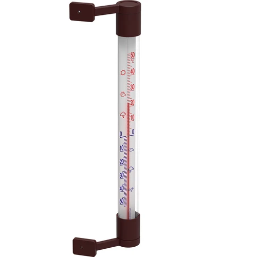 Ruskea ulkolämpömittari (-50°C - +50°C) 22cm - 2