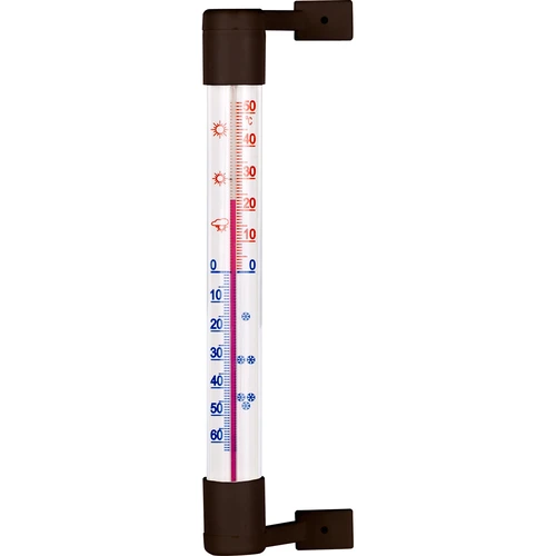 Ruskea ulkotermometri (-50°C - +50°C) 18cm  - 1 