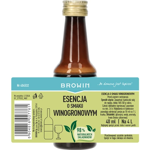 Rypäleenmakuinen essenssi, 40 ml - 4
