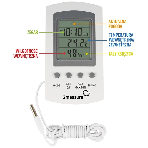 Sääasema – elektroninen, anturi, valkoinen - 5