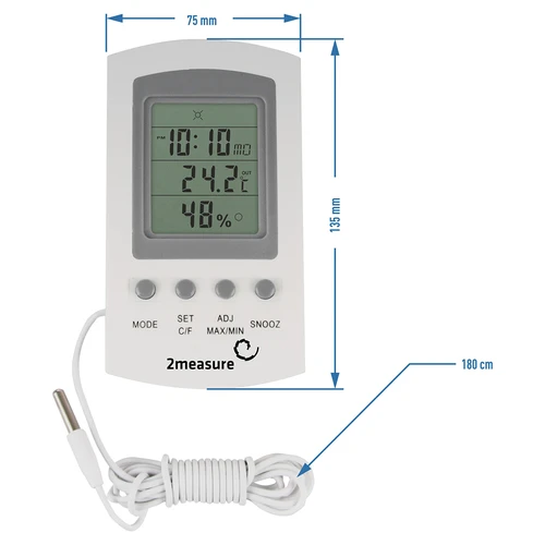 Sääasema – elektroninen, anturi, valkoinen - 7
