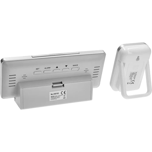 Sääasema RCC, DCF – elektroninen, langaton, taustavalaistu anturi, valkoinen - 4