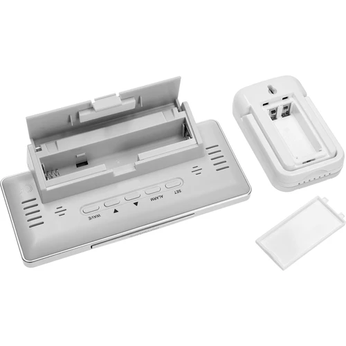 Sääasema RCC, DCF – elektroninen, langaton, taustavalaistu anturi, valkoinen - 5
