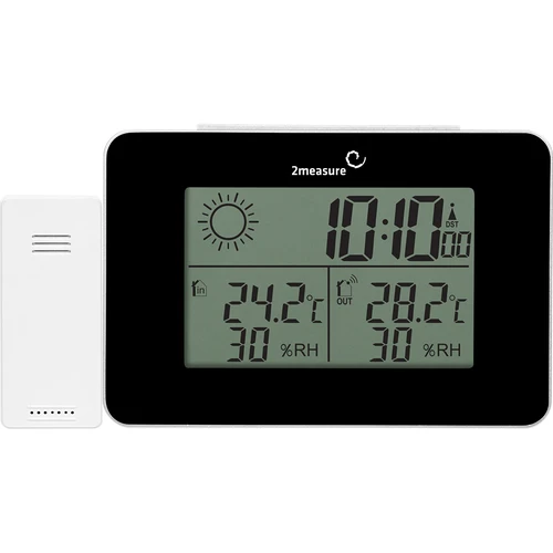 Sääasema RCC – elektroninen, langaton, taustavalaistu anturi, musta - 6