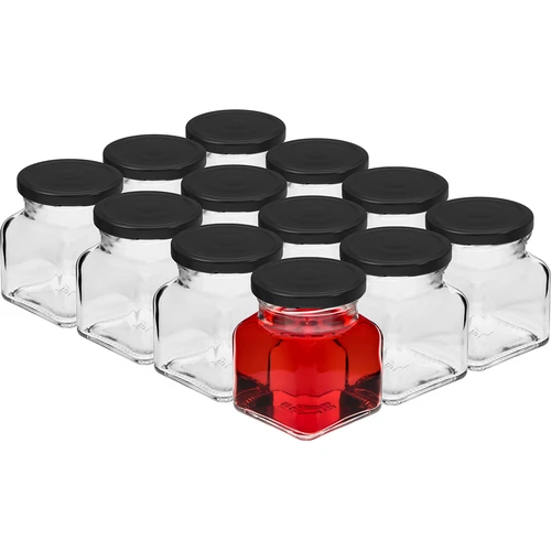 Sarja 12 x 120ml purkki + 30 etikettiä mausteiden merkitsemiseen - 3