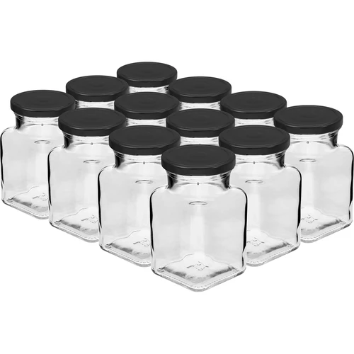 Sarja 12 x 150 ml purkki + 30 etikettiä mausteiden merkitsemiseen - 2