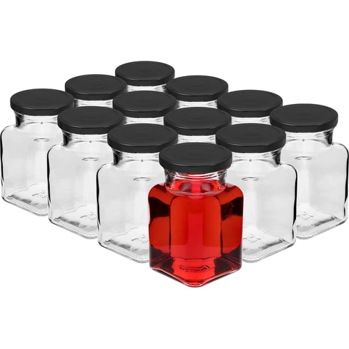 Sarja 12 x 150 ml purkki + 30 etikettiä mausteiden merkitsemiseen - 3