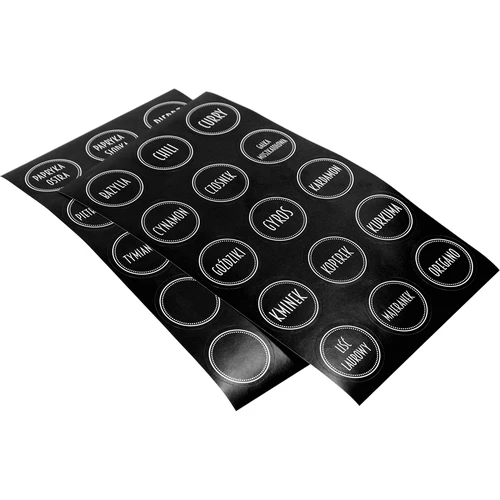 Sarja 12 x 150 ml purkki + 30 etikettiä mausteiden merkitsemiseen - 6
