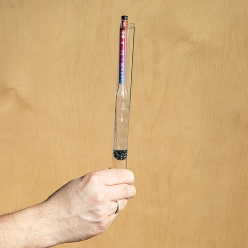 Särkymätön alkoholimittari mittaputkella, mittausalue 20–98 % - 5