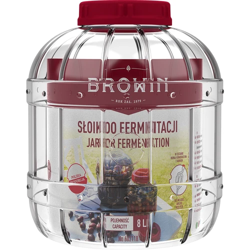 Särkymätön, monikäyttöinen käymispurkki, 8L - 2