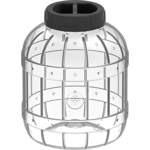 Särkymätön, monikäyttöinen purkki mustalla kannella, 5L  - 1 