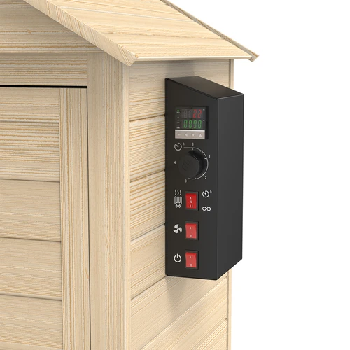 Savustin 115 L dragON Wood 60E puinen, sähköisellä lämmityselementillä ja ohjaimella - 7