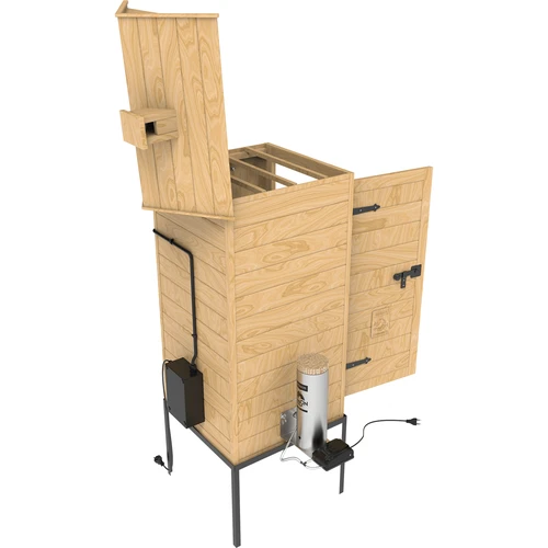 Savustin 200 L dragON Larch E21 - lehtikuusesta, sähköisellä lämmityselementillä ja ohjaimella - 6