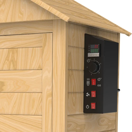 Savustin 200 L dragON Larch E21 - lehtikuusesta, sähköisellä lämmityselementillä ja ohjaimella - 9