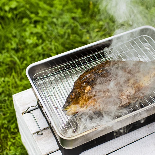 Savustus-/grillauslastut, 50 % tammi + 50 % leppä, 450 g, luokka 8 - 11