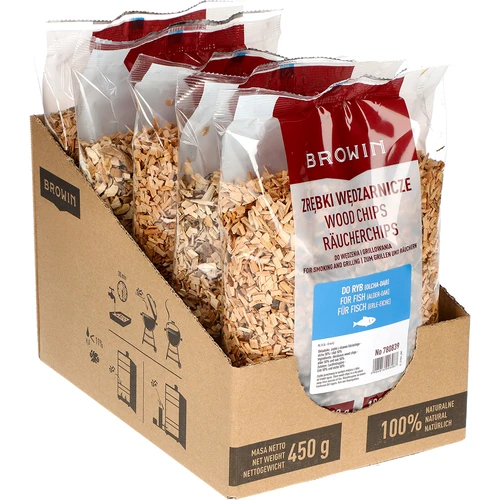 Savustus-/grillauslastut, 50 % tammi + 50 % leppä, 450 g, luokka 8 - 2