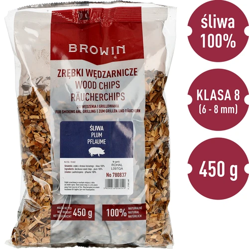 Savustus-/grillauslastut, luumupuu, 450 g, luokka 8 - 3