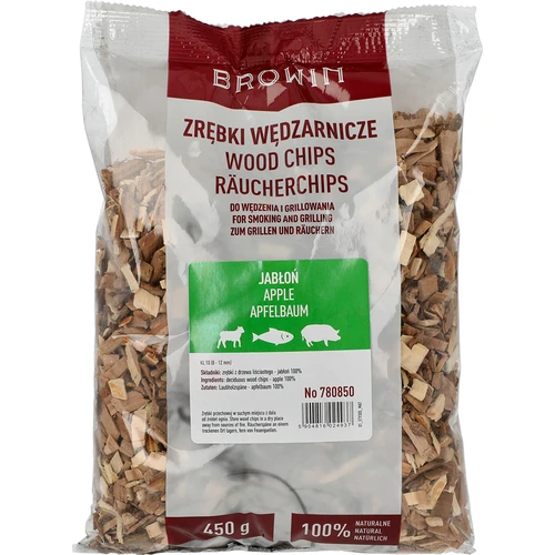 Savustus-/grillauslastut, omenapuu, 450 g, kl.10