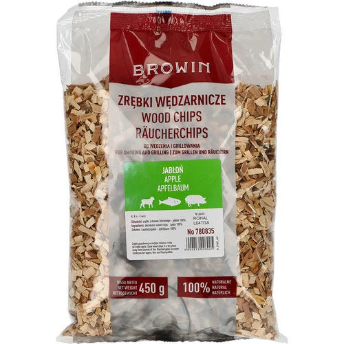 Savustus-/grillauslastut, omenapuu, 450 g, kl. 8  - 1 