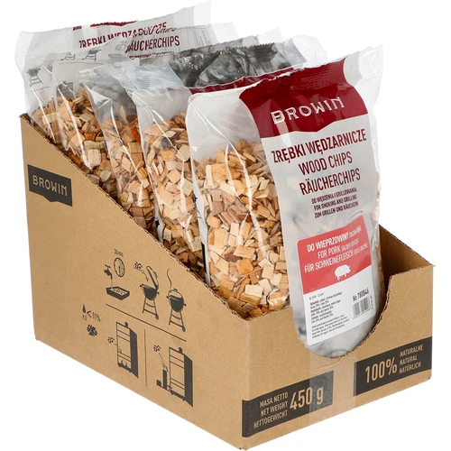 Savustus-/grillauslastut possulle – sekoitus (70 % leppä, 30 % pyökki), 450 g, luokka 10 - 2
