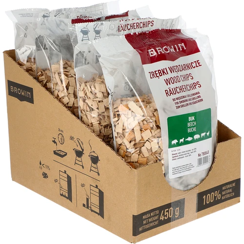 Savustus- ja grillauslastut, pyökki, 450 g, luokka 10 - 2