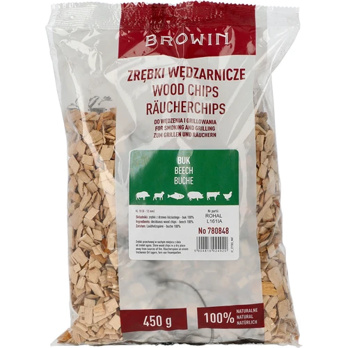 Savustus- ja grillauslastut, pyökki, 450 g, luokka 10