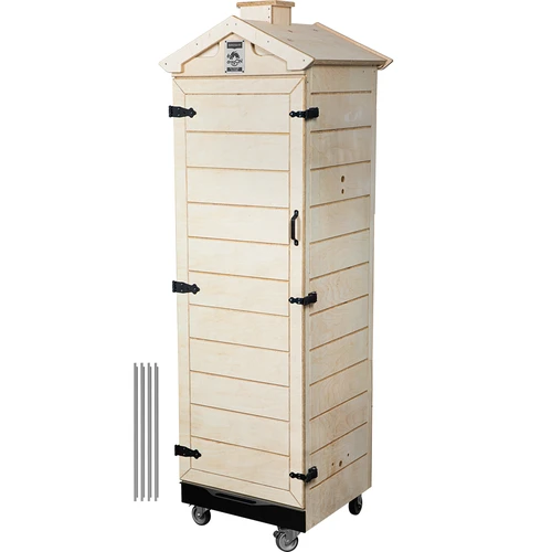 Savustuskammio sertifioidusta vanerista, rungoton, 320 l, pyörillä