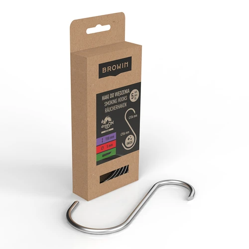 Savustuskoukut – S, 45° viistetty, 5 mm x 150 mm, 5 kpl - 2