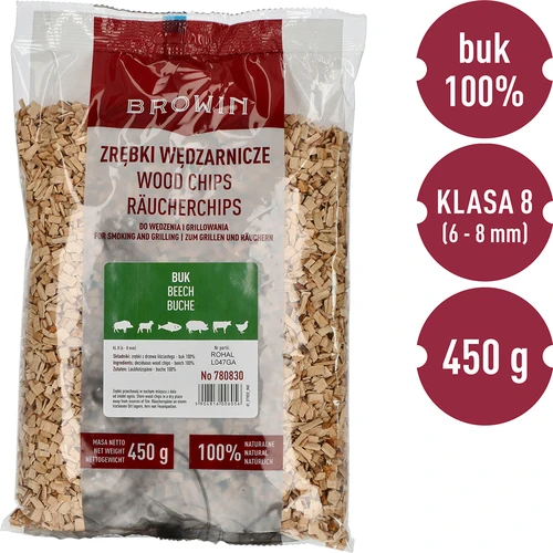 Savustussirut/grillisirut, pyökki, 450 g, kl. 8 - 2