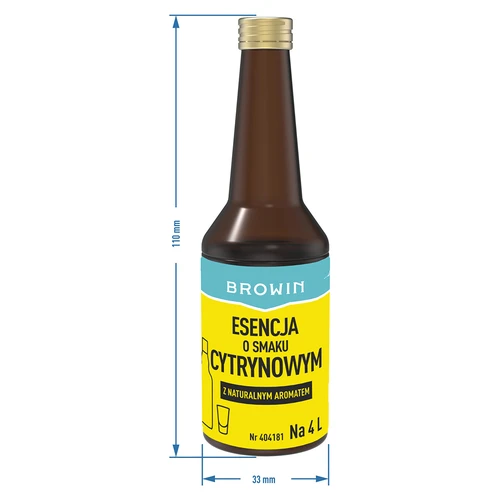 Sitruunaesanssi luonnollisella aromilla 4 litralle - 40 ml - 7
