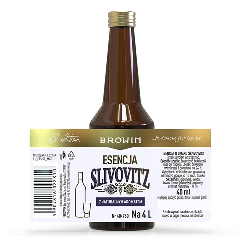 Sliivovitsan makuinen essenssi, 4 L:lle, 40 ml - 4