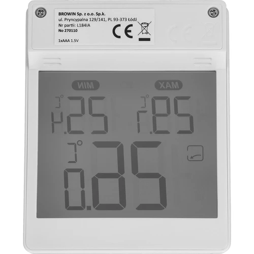 Soens-merkkinen digitaalinen ikkunaan liimattava ulkolämpömittari - 4