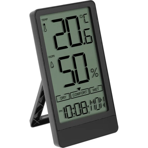 Soensin elektroninen huonelämpömittari, musta