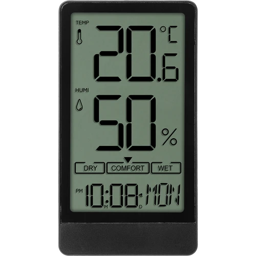 Soensin elektroninen huonelämpömittari, musta - 2