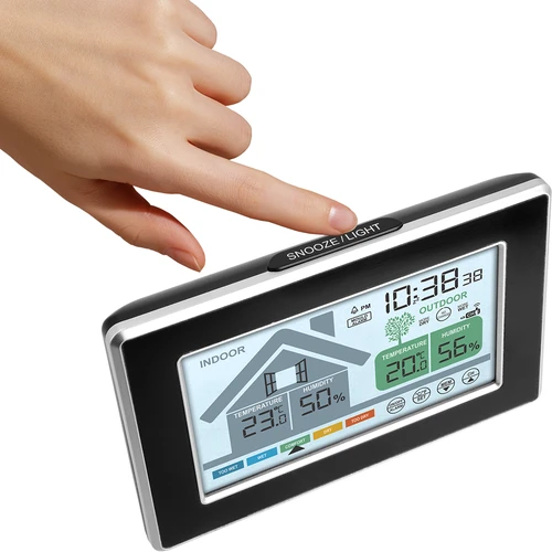 Soensin sääasema – elektroninen, jossa langaton ulkoanturi - 3