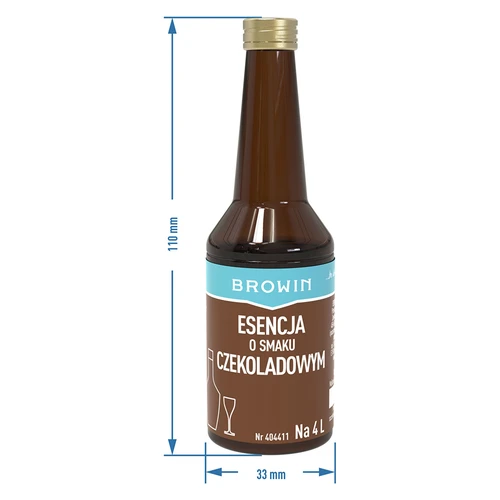 Suklaanmakuinen alkoholiesanssi 4 litralle – 40 ml - 8