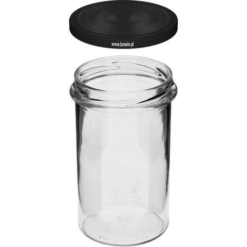 Suora purkki 545ml (fi 82) - mustalla kannella, 6 kpl - 4