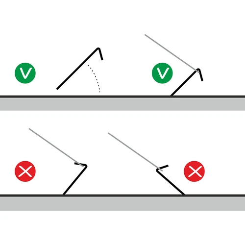 Suorat telttakiilat - 10 kpl - 5