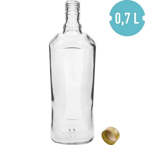 Szafirowa-pullo 700 ml, kierrekorkilla, 1 kpl - 3