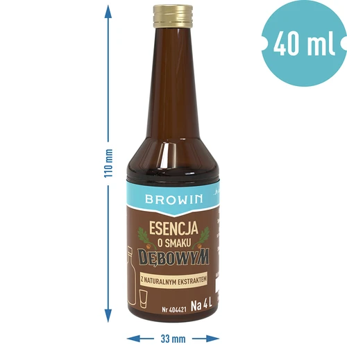 Tammiarominen esanssi luonnollisella aromilla ja uutteella - 40 ml, 4L:lle - 7