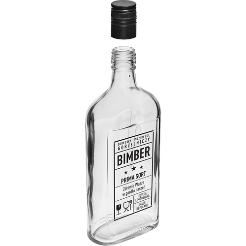 Taskumatti 0,5 L korkilla ja painatuksella Pontikka PRL - 3